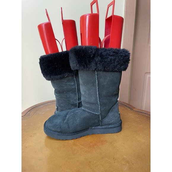 UGG Australia Women's Classic Black Winter Boots Size: 7 (5815) (F112) - Picture 4 of 8